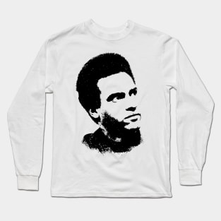 Huey Newton Portrait Pop Art Long Sleeve T-Shirt